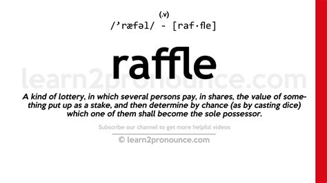 raffle meaning in kannada|How to say raffle in Kannada .